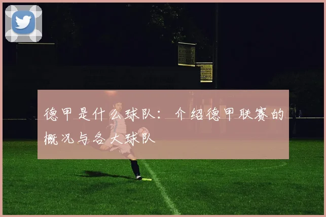 德甲是什么球队：介绍德甲联赛的概况与各大球队